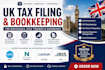 do UK tax filing and bookkeeping using xero, nomisma, capium, iris