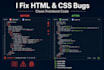 fix small HTML CSS bugs and website layout issues