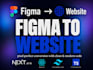 convert figma to next js 16, tailwind css and react website