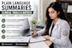 write plain language summaries for clinical trials and biotech
