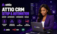 setup attio CRM automate attio workflows API integration and n8n ai automation