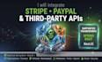 integrate stripe paypal payment gateway and third party API