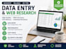 create ai powered data entry and web  research