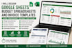 design google sheets budget spreadsheets and invoice excel templates fast