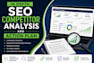 do in depth SEO competitor analysis and action plan