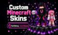 create custom minecraft skin for java bedrock pvp youtube