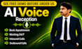 develop ai voice receptionist for call and book appointment