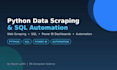 python automation, web scraping, and data analysis with sql
