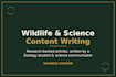 write engaging wildlife, nature, and science articles