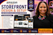 design amazon storefront, brand store, amazon a plus content for amazon store