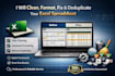 clean, format, fix, and deduplicate your excel spreadsheet