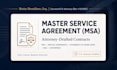 professional master service contracts for b2b clients and