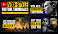 design high CTR vox style youtube thumbnails