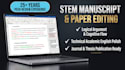line edit and review your stem research paper or academic manuscript