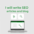 write SEO articles and blog posts
