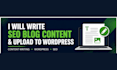 write and upload blog content to your wordpress site