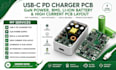 usb c pd charger pcb, gan power, bms, li ion battery, high current pcb layout