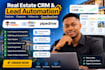 setup real geeks zoho crm pipedrive for real estate leads capture and automation