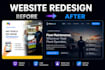 redesign your website with modern UI UX