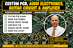 design custom pcb, audio electronics, guitar circuit and amplifier