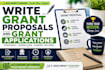 write grant proposals and grant applications