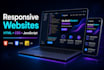 design and develop a responsive website using HTML and CSS