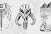 draw unique custom tattoo designs in engraving etching style