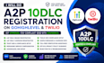 do a2p 10dlc registration on gohighlevel and twilio