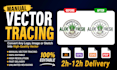 convert low res logo or image to high resolution vector