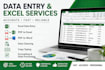 do excel data entry, formatting and spreadsheet cleanup
