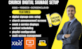 setup church digital signage using xibo yodeck screencloud