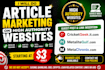 do article marketing on high authority website