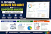 do website SEO audit and analysis with competitor analysis plus action plan