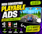 create high converting unity playable ads for mobile games