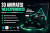 build a 3d animated web app using nextjs, gsap and threejs