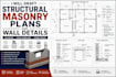 draft structural masonry plans and detailed wall sections