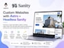 develop a business custom website with astro and sanity
