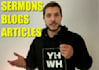 write you christian sermons, blog posts, articles, and more