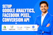 setup google analytics, facebook pixel,  conversion API in shopify gohighlevel