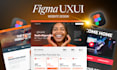 design modern website UI UX in figma