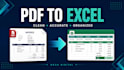 convert PDF invoices, receipts and tables to excel