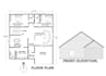 design architectural house plan, cad layout diagram, residential front elevation
