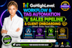 do gohighlevel workflow, tag automation, sales pipeline and client onboarding