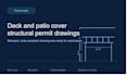 provide deck and patio cover structural permit drawing sets