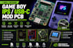 design game boy ips and usb c mod pcb