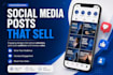 create social media posts that boost sales