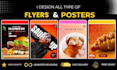 design a standout barbershop or restaurant flyer