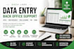 data entry, back office and virtual assistant tasks