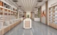 redesign retail interior,electronic store,modern showroom,commercial render,shop