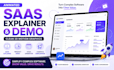 animated saas explainer video saas demo video with clean 2d motion graphics